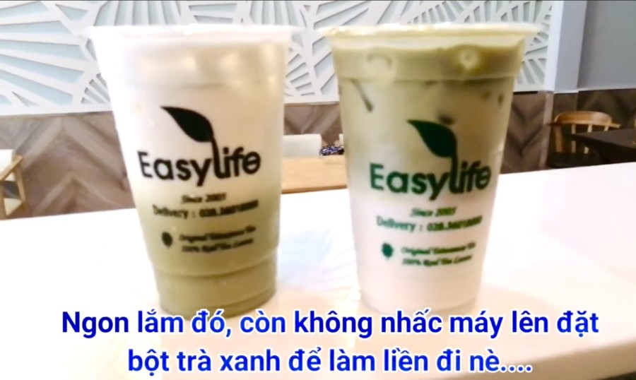 Cách phân tầng Matcha Latte