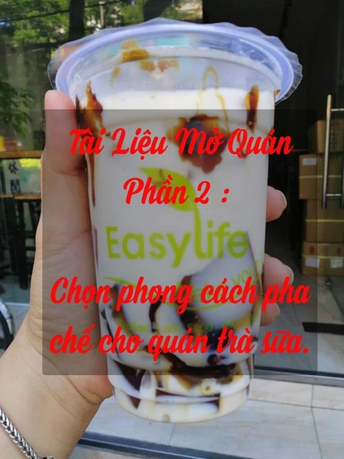 Chọn phong cách pha chế cho quán trà sữa