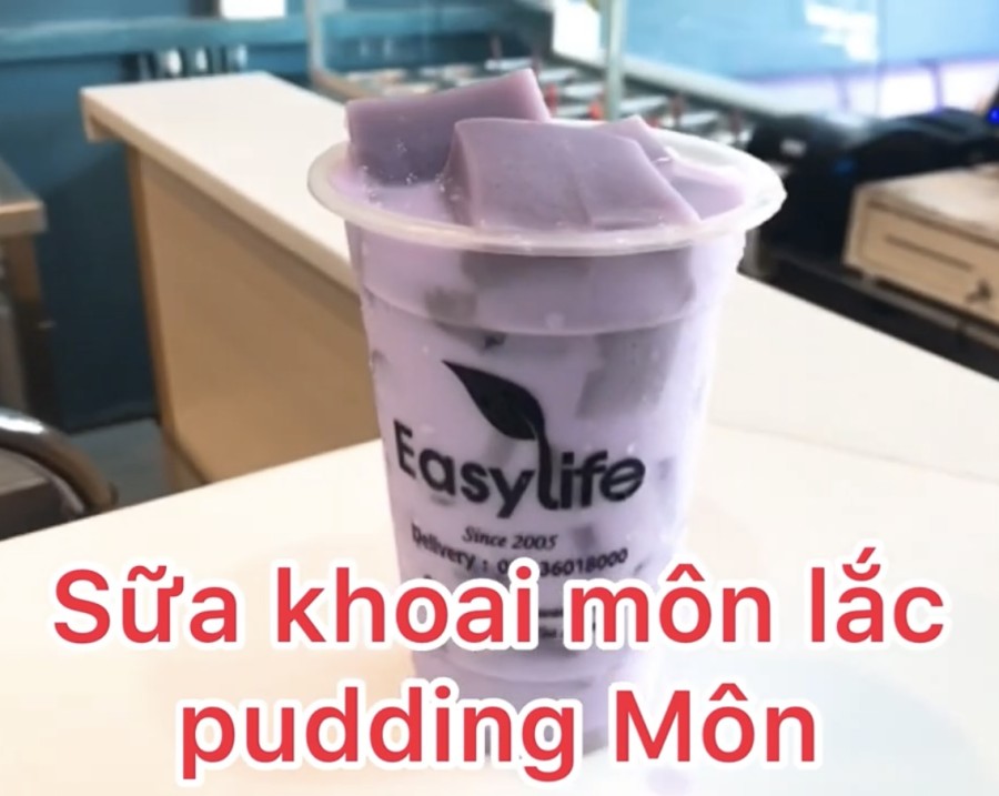 Cách nấu pudding khoai môn đậm vị và sữa tươi lắc khoai môn