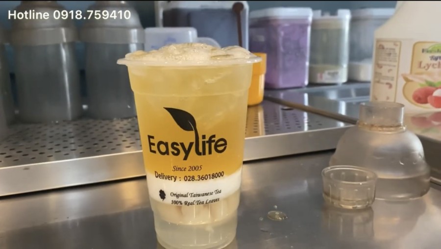 Cách pha trà Nhiệt đới Băng hoả - cost 6k