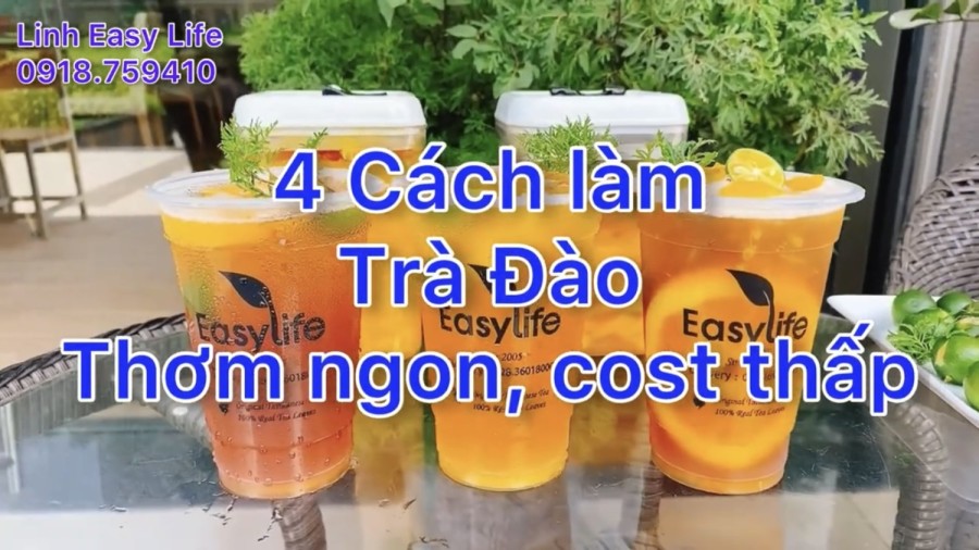 Đặc biệt 4 công thức pha trà đào ngon tuyệt đỉnh