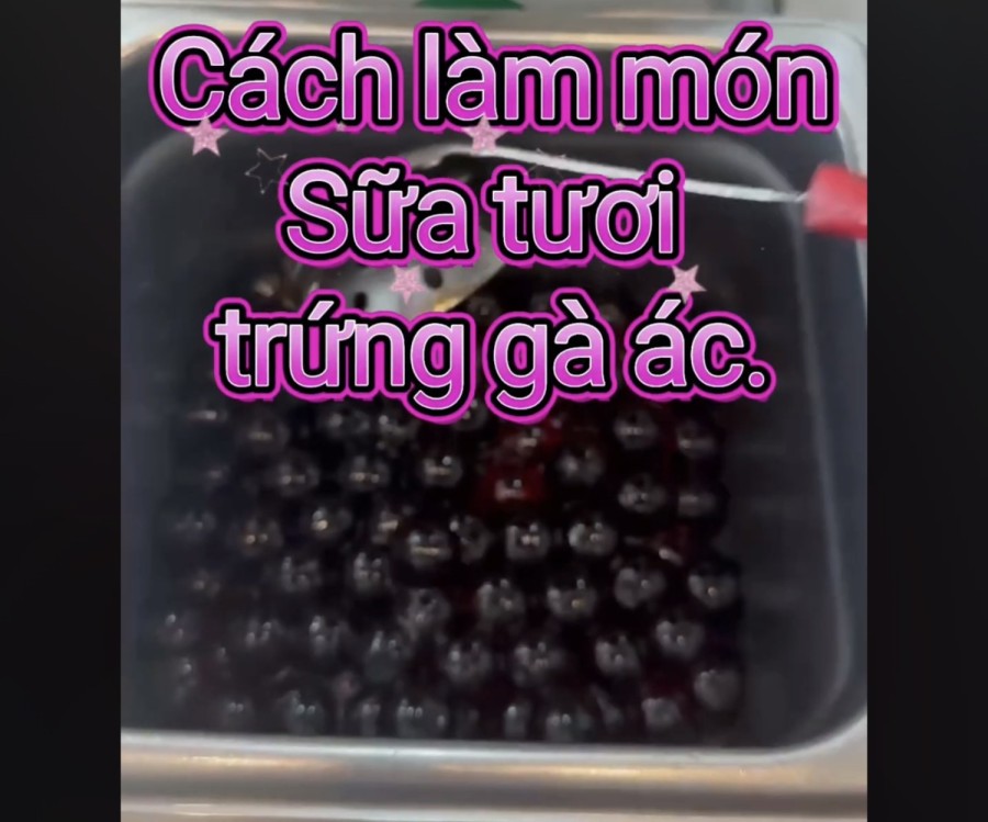 Cách làm sữa tươi trứng gà ác