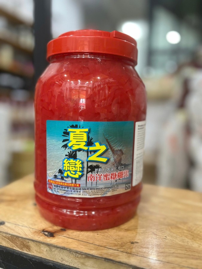 Thạch Dừa Đài Loan Vị Dâu hũ 3.8kg