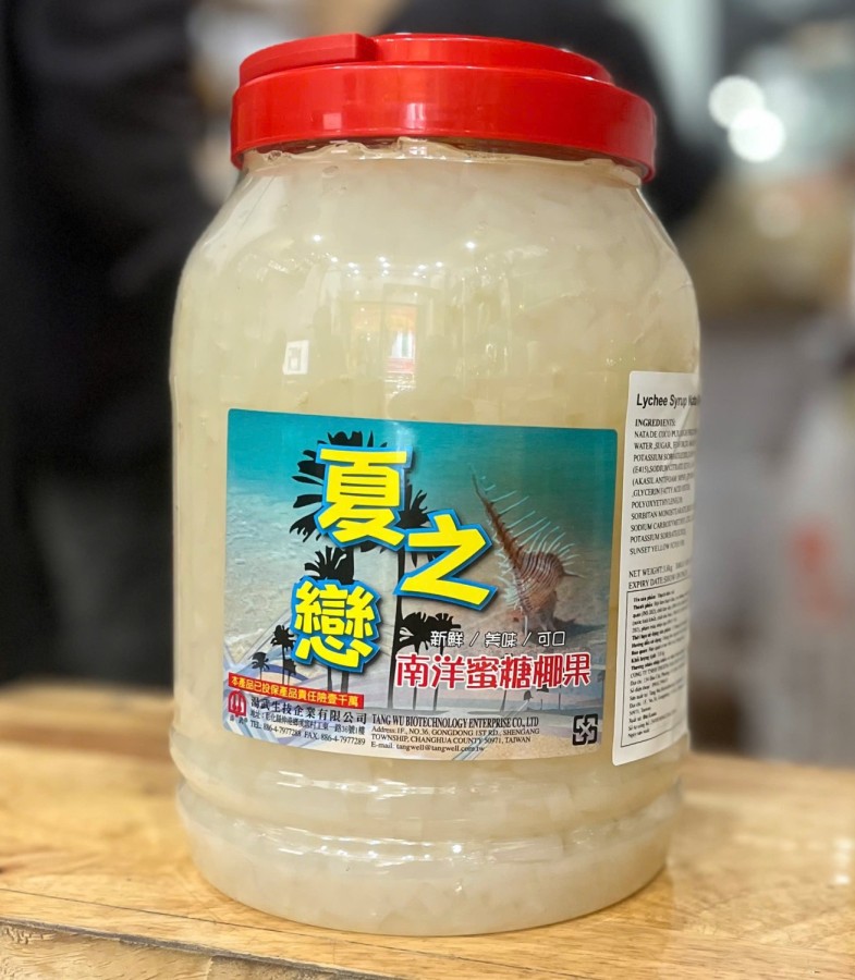 Thạch Dừa Đài Loan Vị Vải hũ 3.8kg