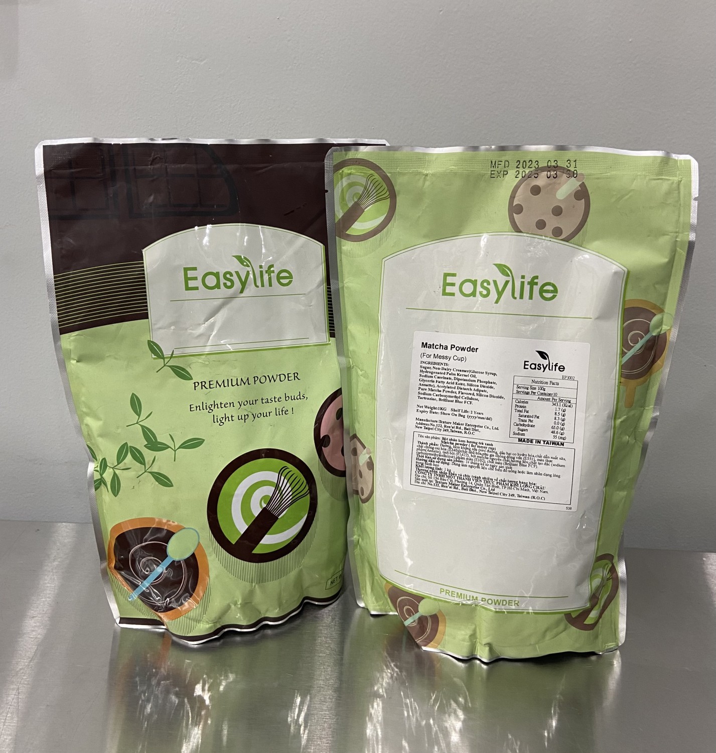 Bột Messy Cup Matcha EasyLife gói 1kg